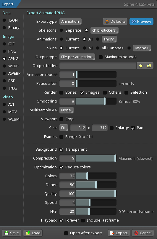 discord export settings