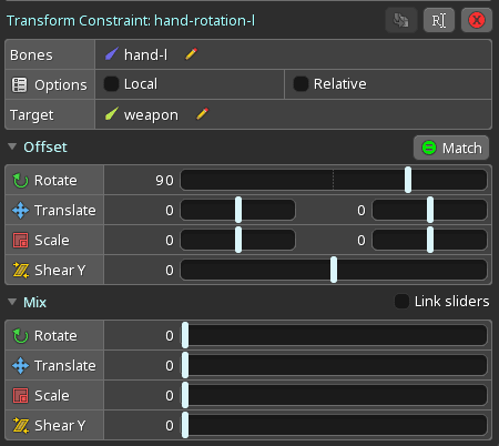 transform setup