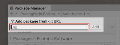 Enter git URL